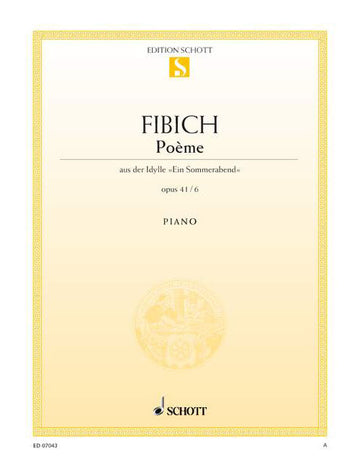 Fibich - Poème Op. 41/6 - Piano