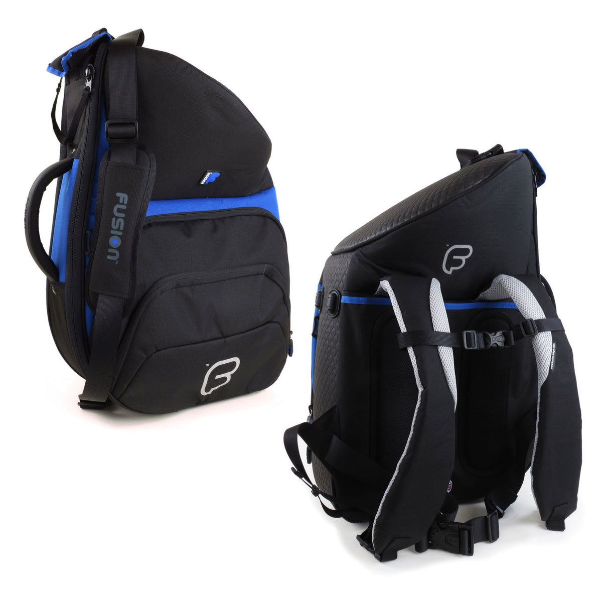 Urban Black/Blue Horn (Fixed Bell) Case