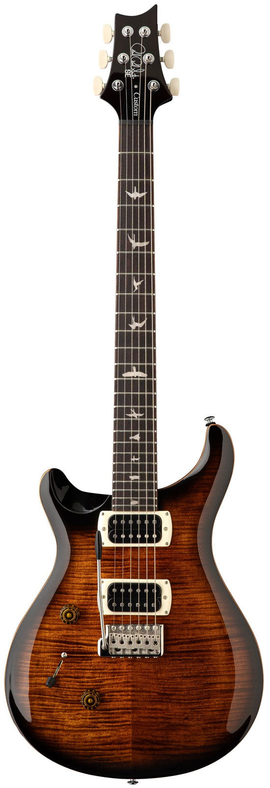 Custom 24 SE Linkshänder Schwarz Gold Sunburst