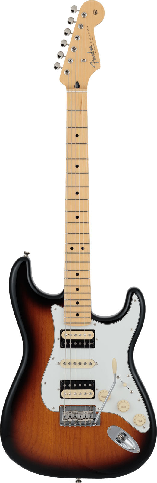 Stratocaster HSH Hybrid II Japan MN 3-Farben-Sunburst
