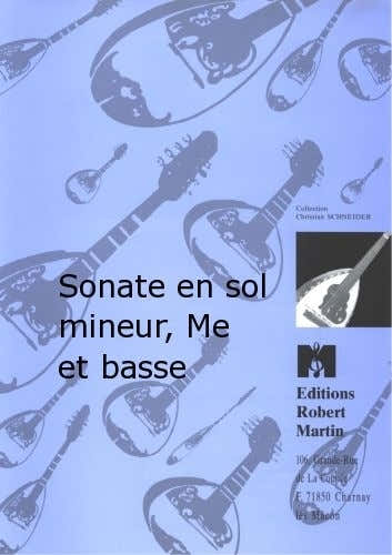 ANONYME - SONATE EN SOL MINEUR MANDOLINE ET BASSE