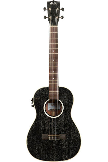 Black Doghair Mahogany Bariton-Elektroakustik + Tasche