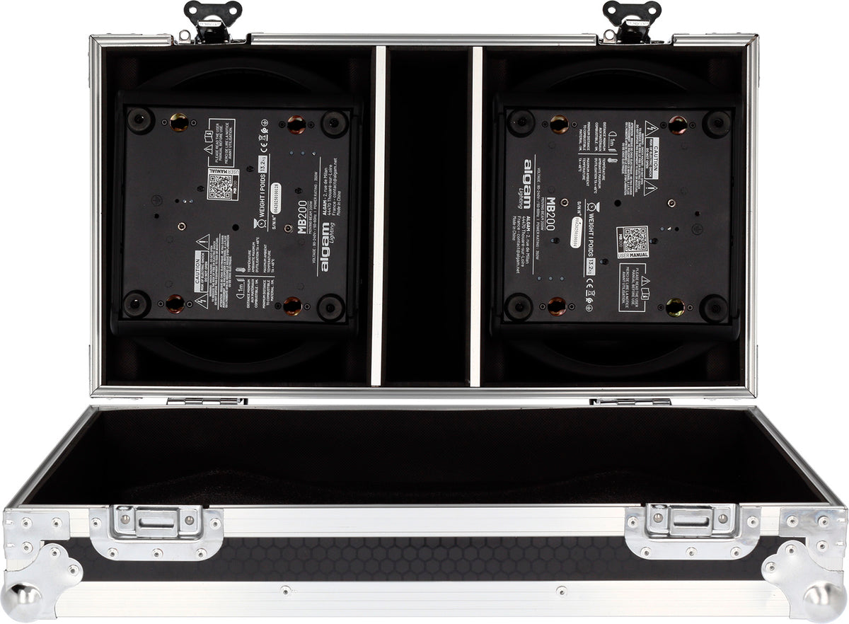 MB200-FC - Flight case for 2 MB200 beam moving heads