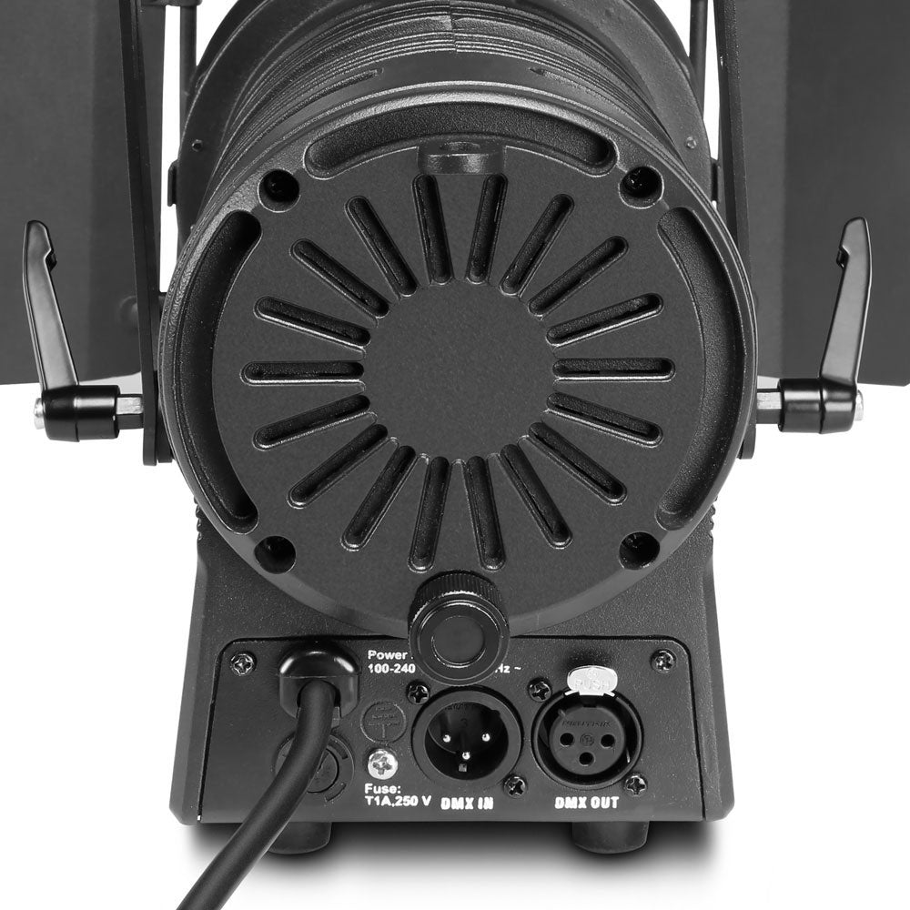 TS 40 WW - THEATER SPOTLIGHT MIT CONVEX CONVEX-OBJEKTIV UND 40 W WARM WEISSER LED SCHWARZES GEHUSE