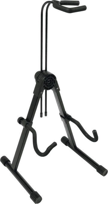 QL791 ELECTRIC GUITAR/BASS STAND ADJUSTABLE BLACK
