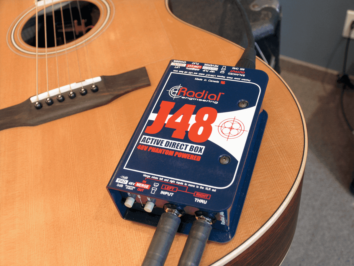 J48 CLASS A ACTIVE DI BOX 48V PHANTOM POWERED
