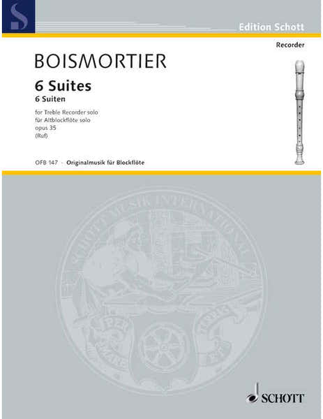 Boismortier - 6 Suites Op. 35 - Treble Flute A Bec