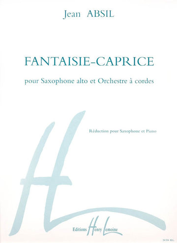 Absil - Fantaisie Caprice - Saxophone Alto et Piano