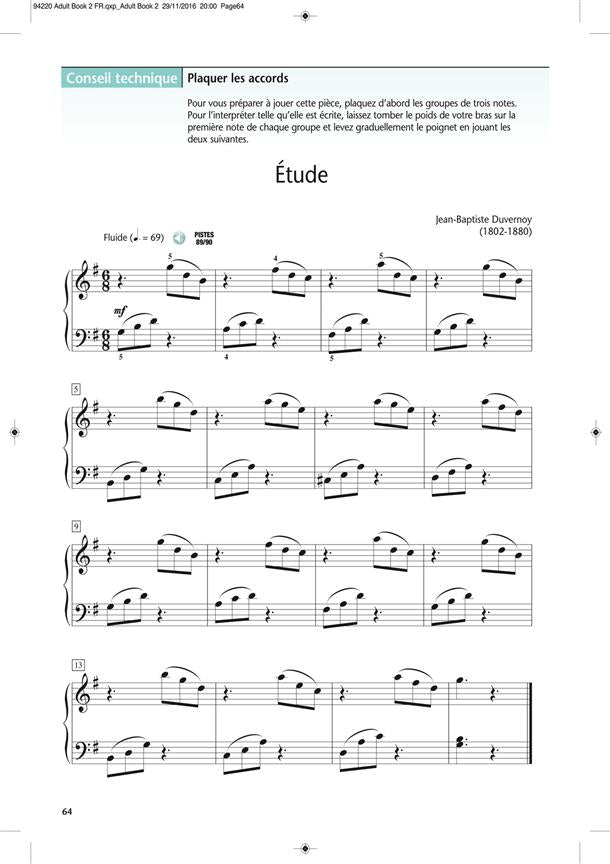 Méthode De Piano Pour Adultes Vol.2 - Kern, Keveren, Kreader, Rejino