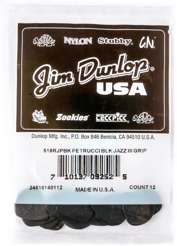 12 x 1,38mm John Petrucci Primetone Jazz III Schwarz