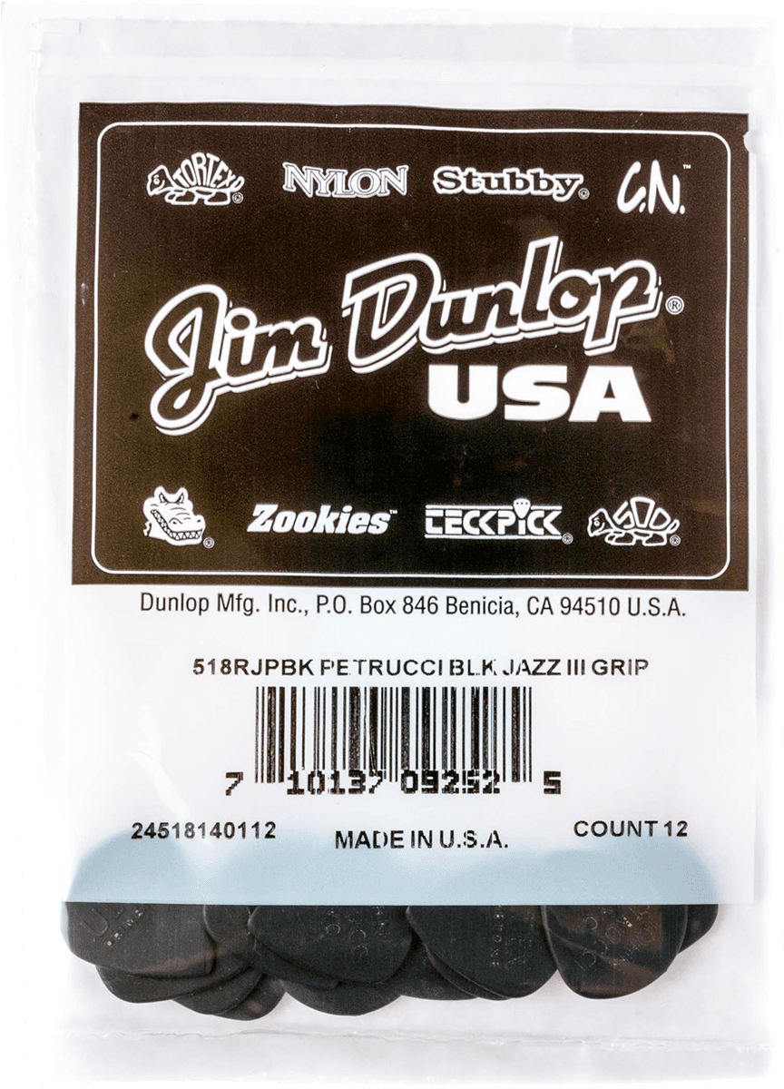 12 x 1,38mm John Petrucci Primetone Jazz III Schwarz