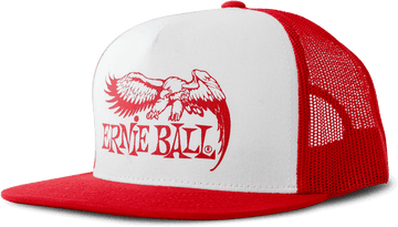 Red With White Front And Red Eagle Logo Hat