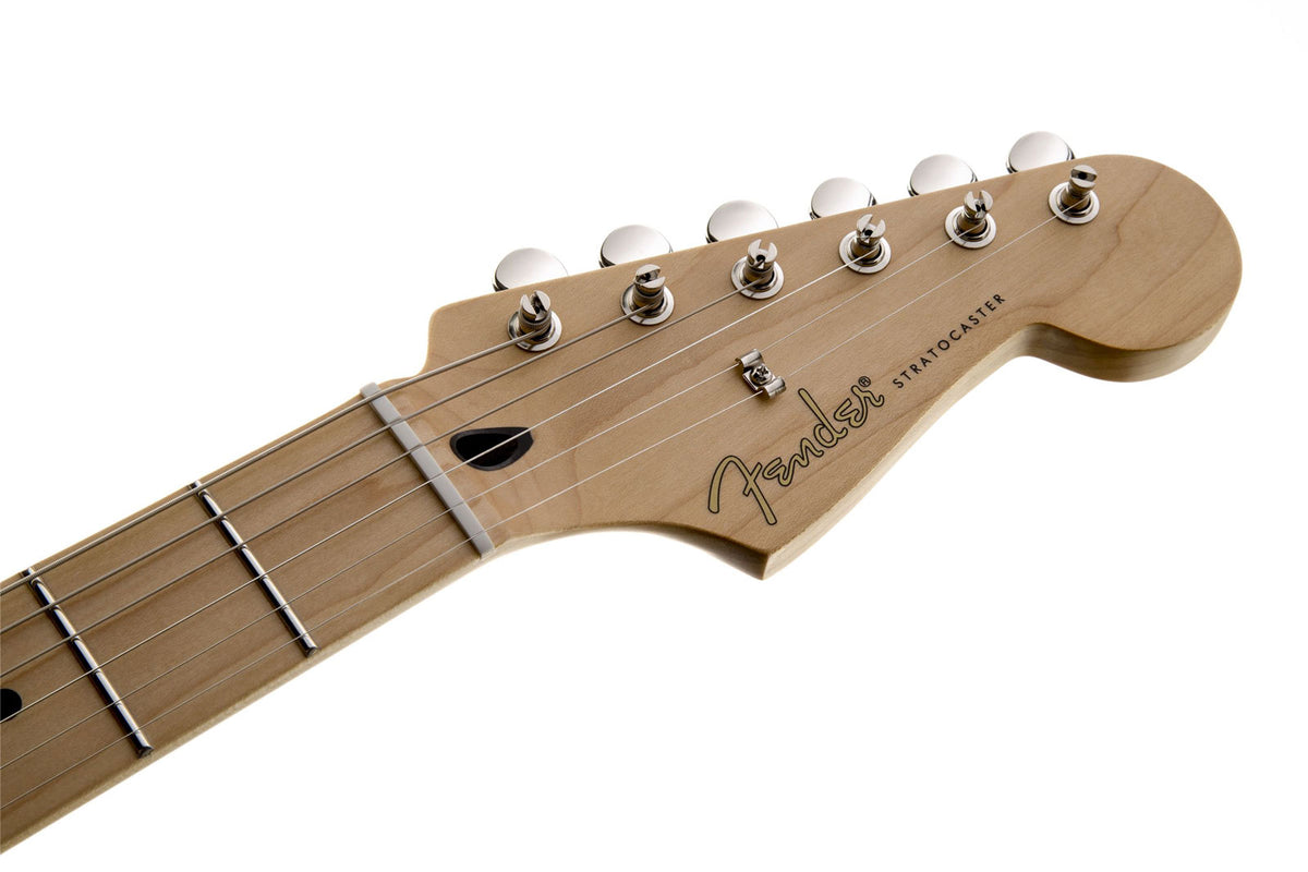 Stratocaster Signatur Jimmie Vaughan MN Tex-Mex Olympisches Weiß
