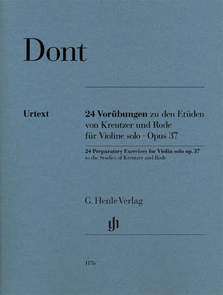 Dont Jakob - 24 Exercices Preparatoires Op.37 - Violon Solo