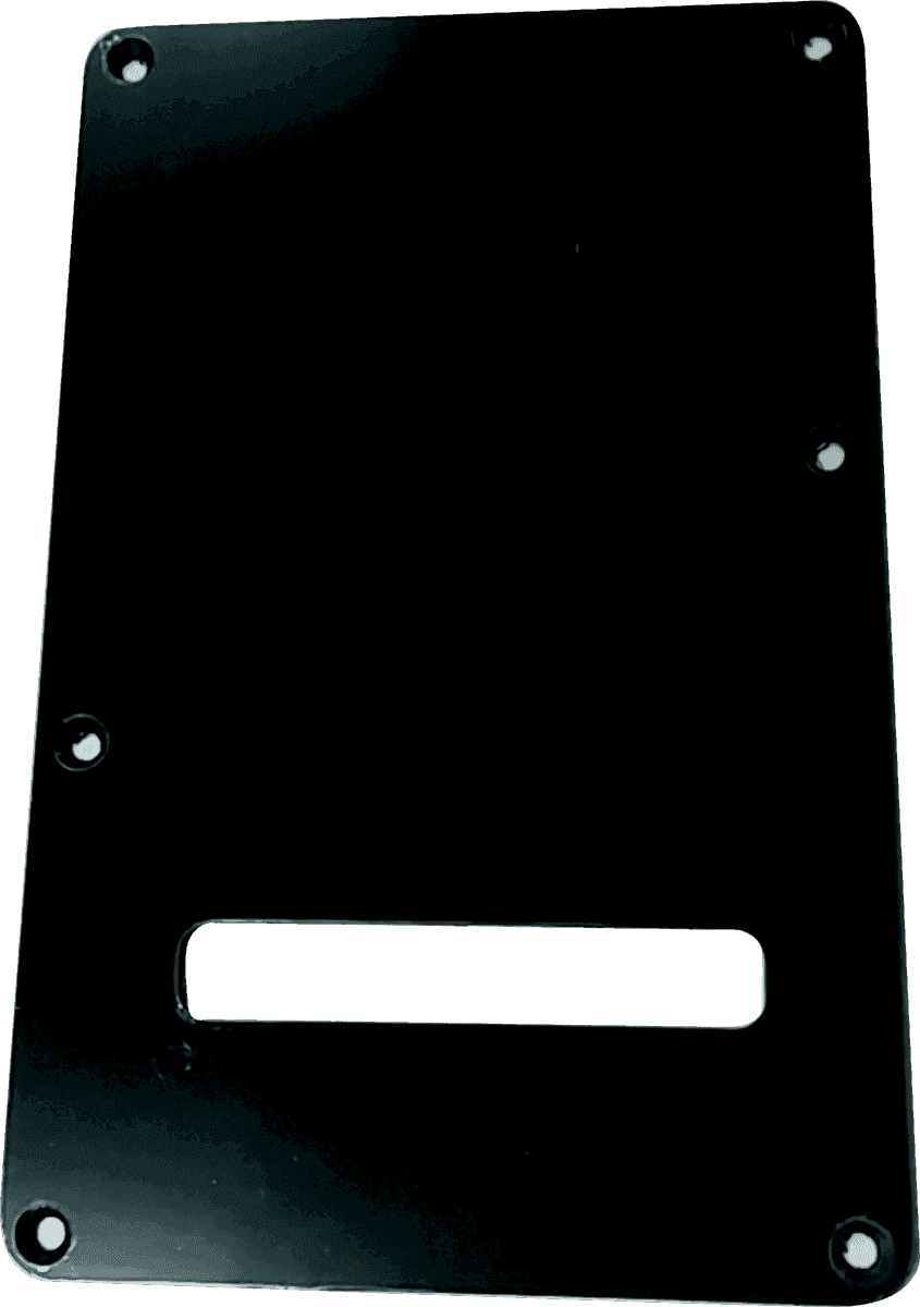 Schutzplatten Strat Rückseite Schwarz