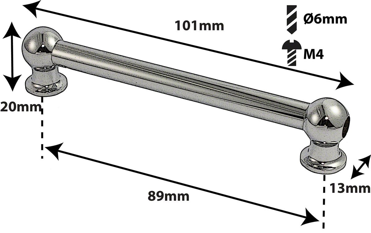 TL1D89-ST - SPANNBCKCHEN TUBELUG SATIN - 89MM - DOPPELTE SPANNSCHRAUBEN (X1)