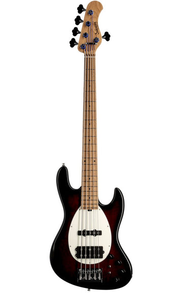 Masterbuilt Vintage Mj Bass 5 Esche Burgundy Burst Trans.
