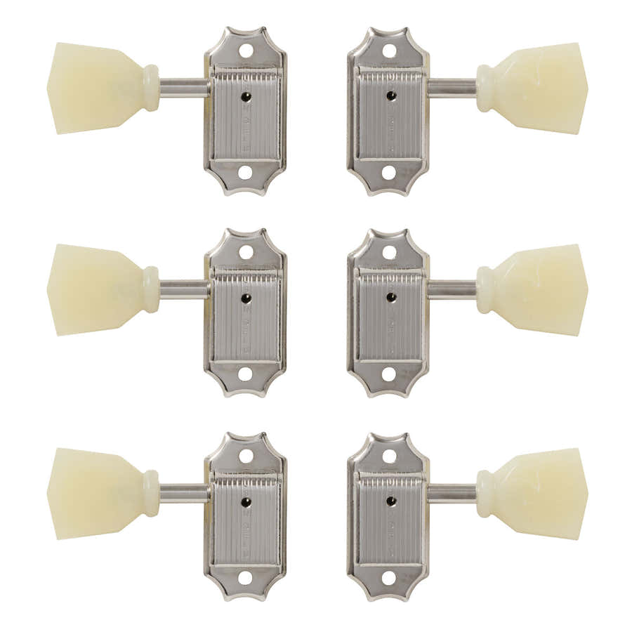 Deluxe Reissue-Stil Tuner-Set Nickel - Aufbereitet