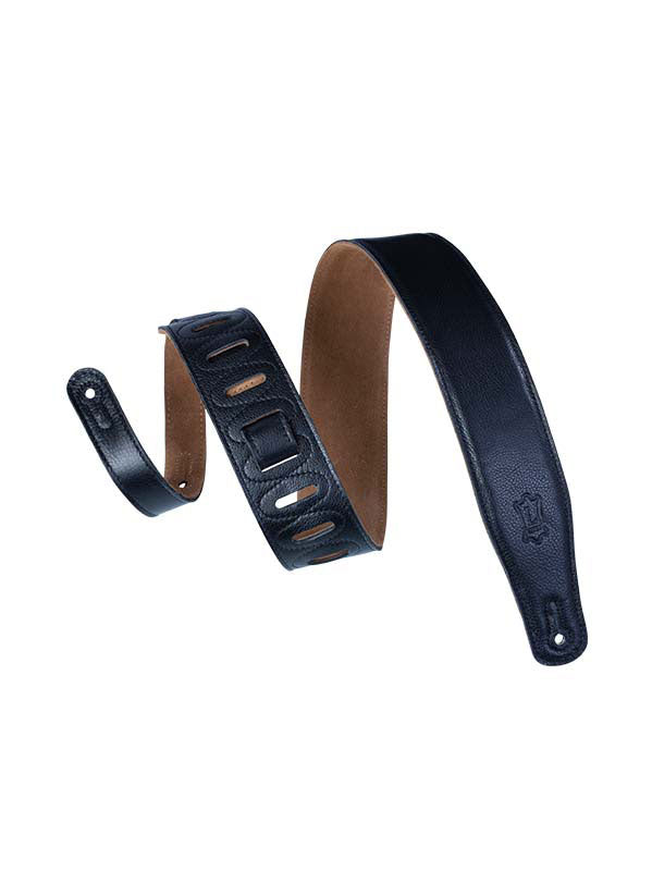 Gepolstertes Leder Mit Wildleder-Rückseite 6,4 Cm - Schwarz