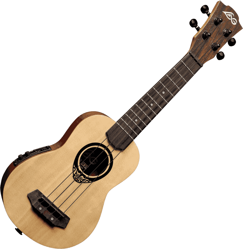 Tiki Baby Tku150Se Baby-Sopran-Ukulele Schlanker Gewölbter Boden Elektrisch