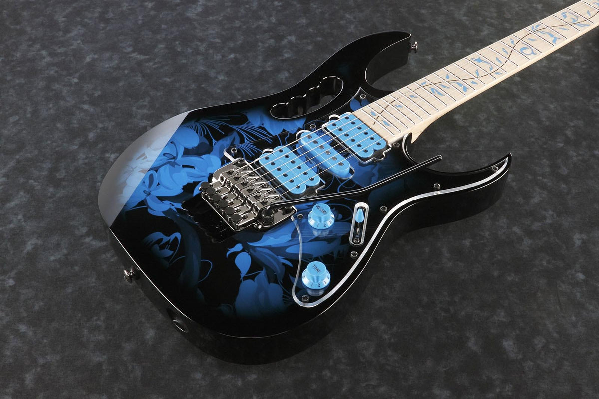 JEM77P-BFP Blaues Blumenmuster Signature Steve Vai Premium