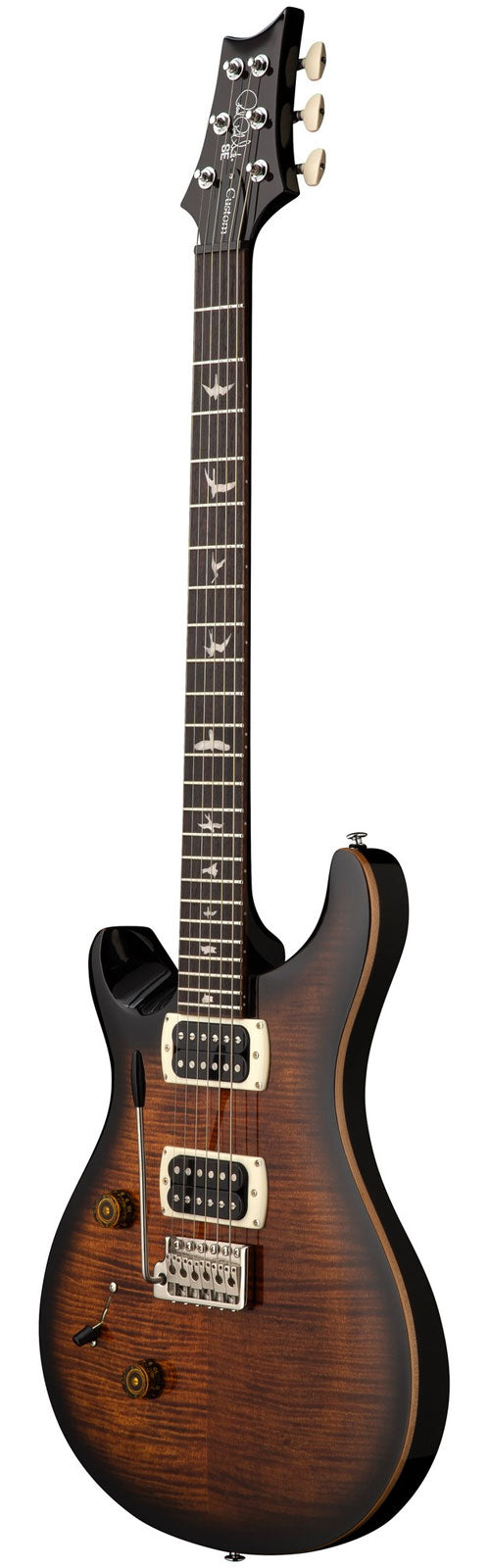 Custom 24 SE Linkshänder Schwarz Gold Sunburst