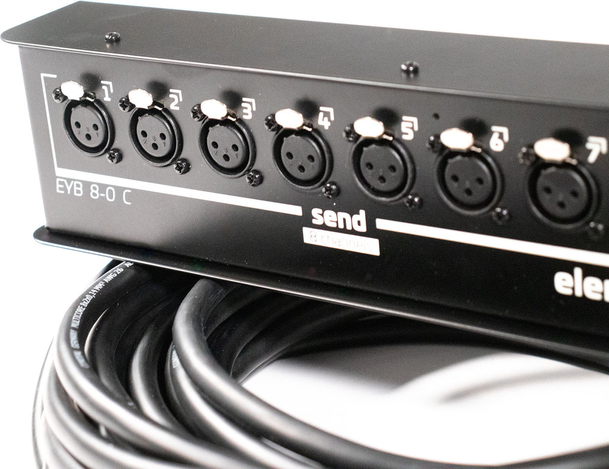 Bühnenbox 8 Eingänge XLR 15 M