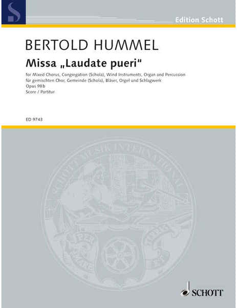 Hummel - Missa Laudate Pueri Op. 98B - Choeur Mixte Schola Wind Instruments Orgue Et Percussion