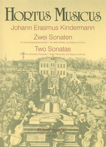 Kindermann Johann Erasmus - 2 Sonaten - Violine & Basso continuo