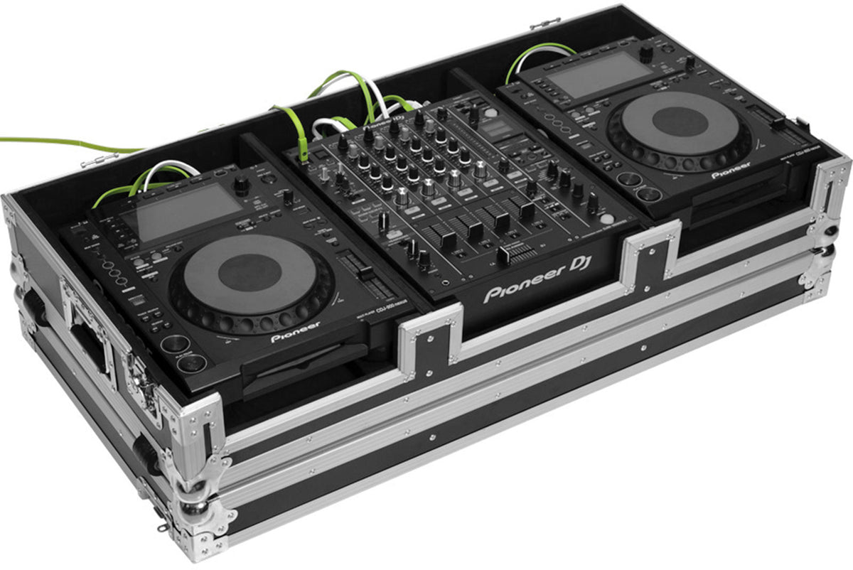 Flight DJ-Pult CDJ-2000NXS2 / DJM-900 Silber