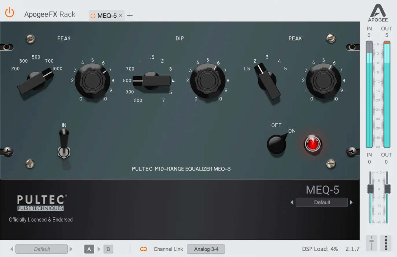 FX Rack Pultec MEQ-5