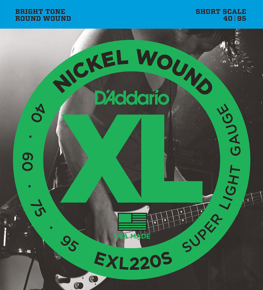 EXL220S Nickel umsponnen kurze Mensur superleicht 40-95