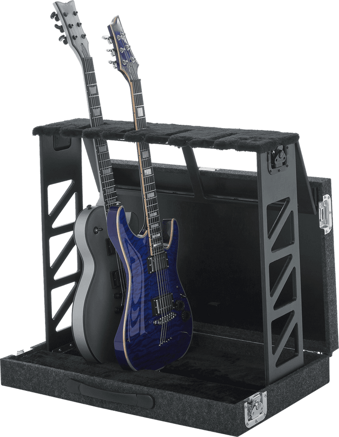 Zusammenklappbarer Ständer für 4 Gitarren