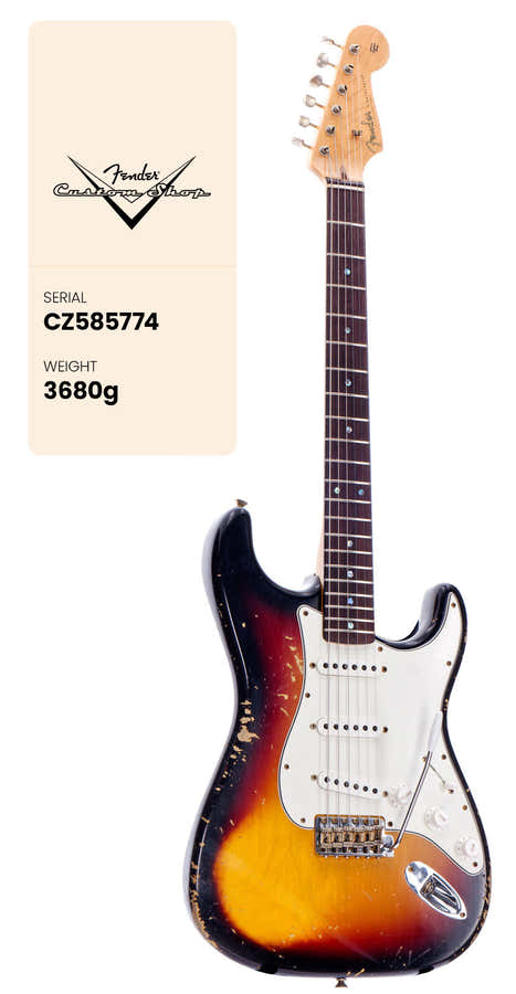 60 Stratocaster Heavy Relic Rw 3-Color Sunburst