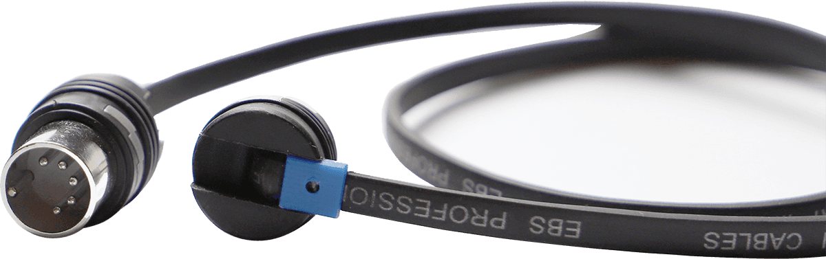 flaches MIDI-Kabel BlueDot mit flexiblem Kopf 180 cm