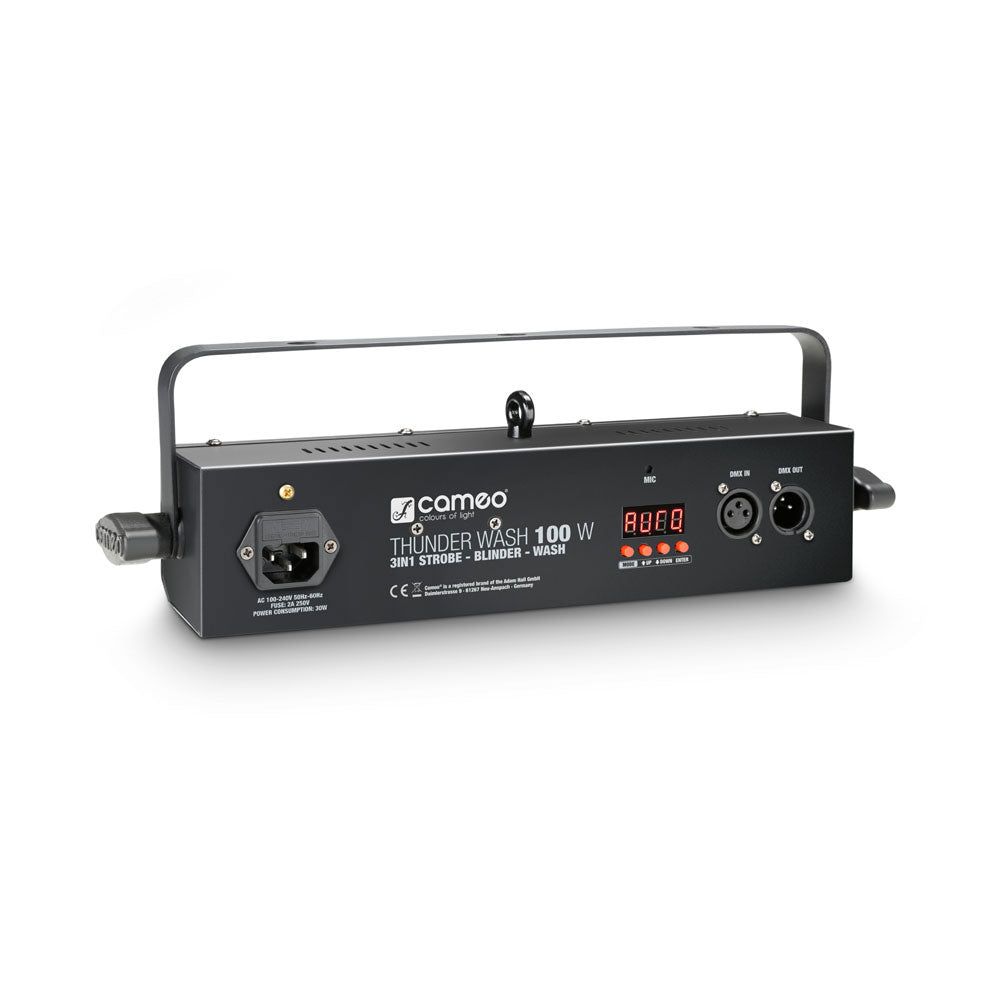 THUNDER WASH 100 W - 3 IN 1 PROJEKTOR (STROBE BLINDER WASH) 132 0,2 ??W WEISSE LEDS