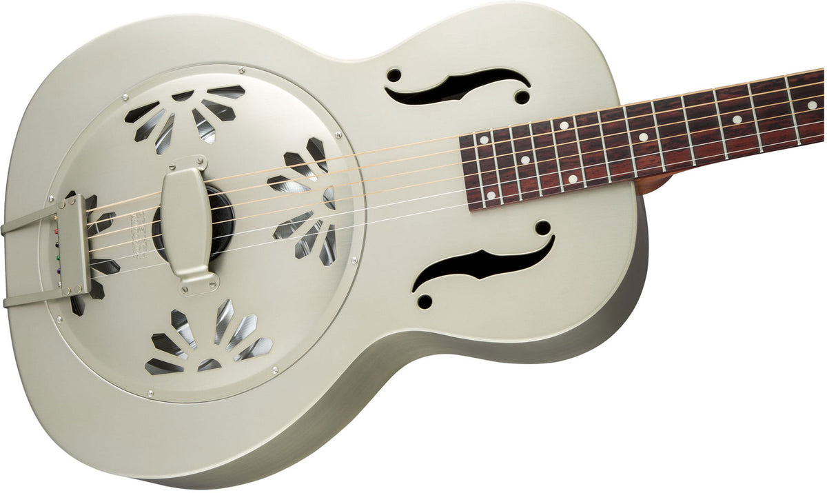 G9201 Honey Dipper Resonatorgitarre mit Round-Neck und Biscuit-Cone, Shed Roof