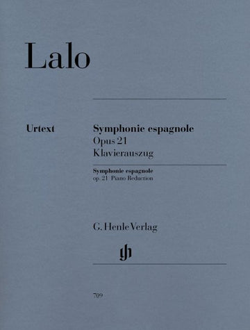 LALO E. - SYMPHONIE ESPAGNOLE FOR VIOLIN AND ORCHESTRA D MINOR OP. 21