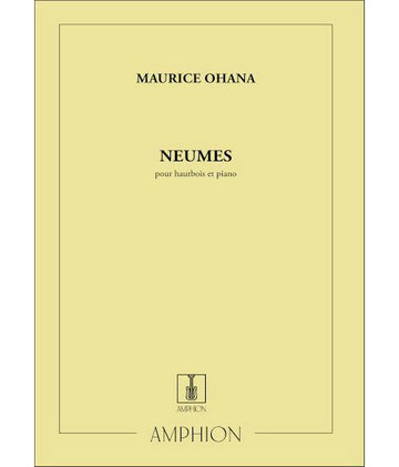 OHANA - NEUMES - HAUTBOIS ET PIANO