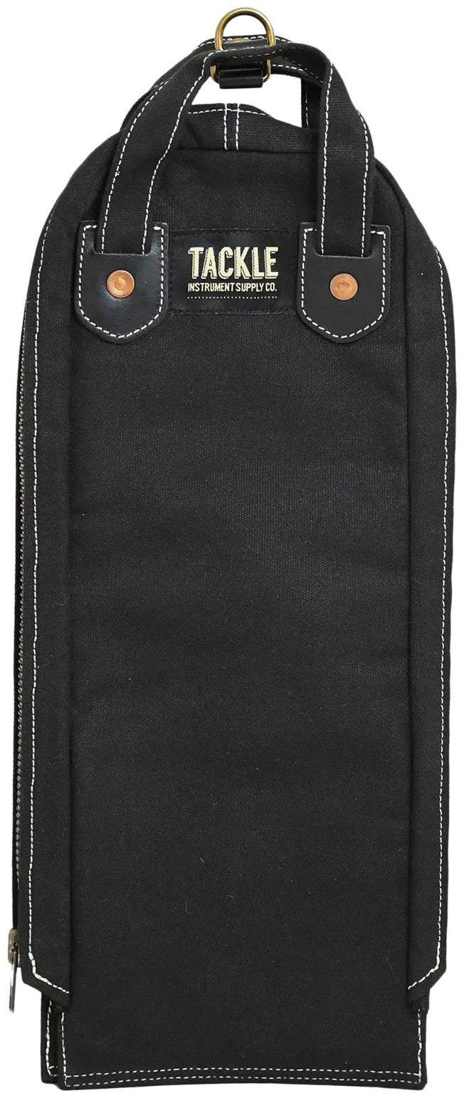 Modulares Stick-Case aus gewachstem Canvas - Schwarz