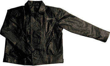 T5132 Schwarze Kunstlederjacke M (mittel)
