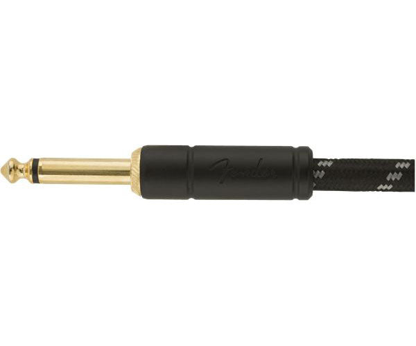 DELUXE INSTRUMENT CABLE STRAIGHT/STRAIGHT 10' BLACK TWEED