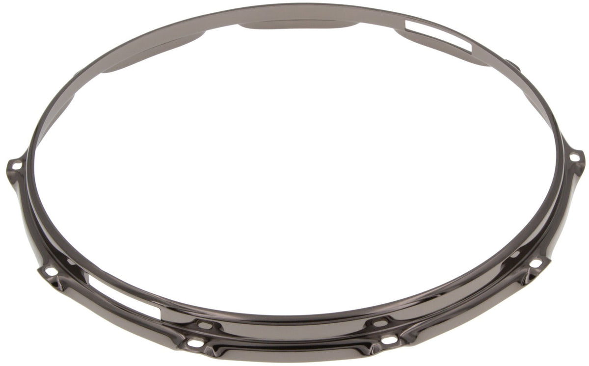 HS23-14-10SBK - 14" Spannreifen Snareunterseite 10-Loch Schwarze S-Stil dreifache Flansch 2.3mm