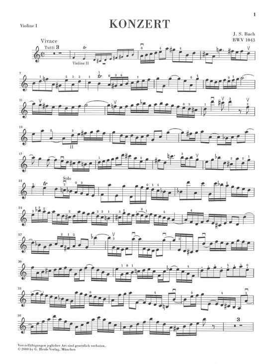 Bach J.S. - Concerto For 2 Violins And Orchestra D Minor BWV 1043