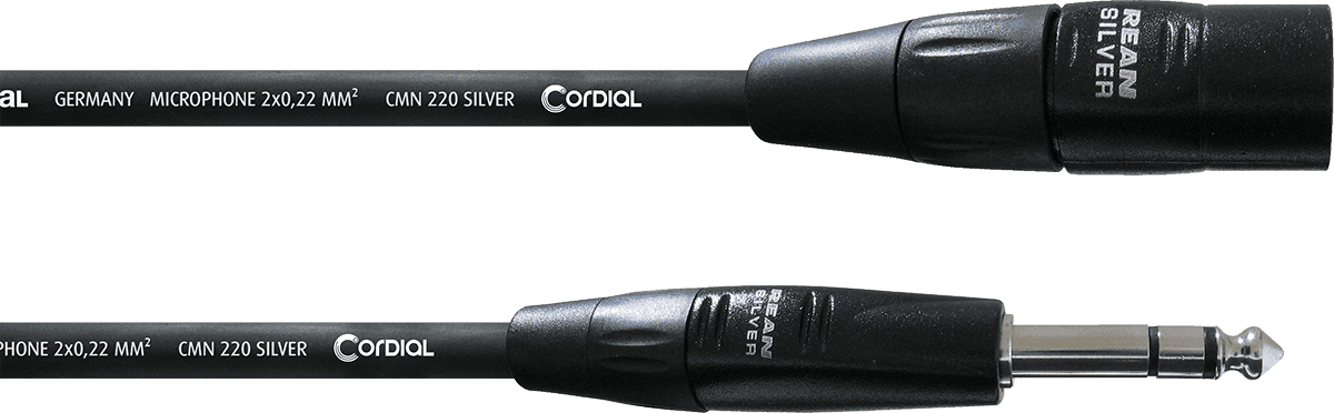 Audiokabel XLR Stecker/Stereo-Klinke 6 M