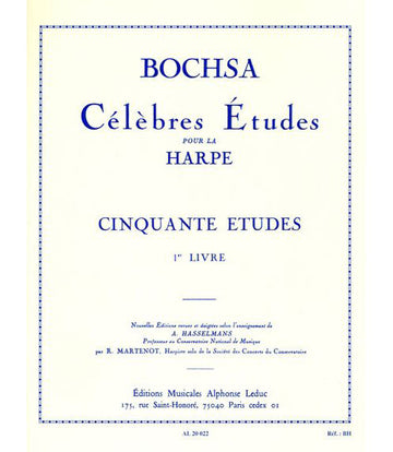 BOCHSA CH. - 50 ETUDES OP34 VOLUME 1- HARPE