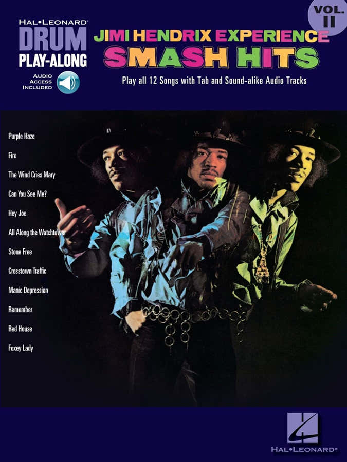 HENDRIX JIMI - DRUM PLAY ALONG VOL.11 - SMASH HITS + AUDIO TRACKS
