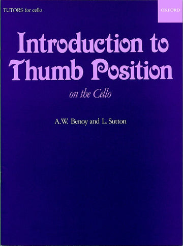 BENOY A.W. / SUTTON L. - INTRODUCTION TO THUMB POSITION - CELLO
