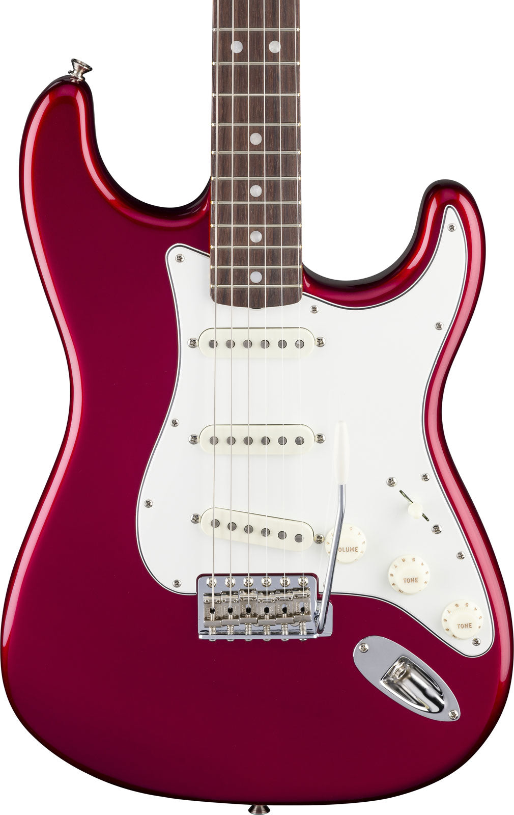 American Vintage 1965 Stratocaster Round-Lam RW Candy Apple Red