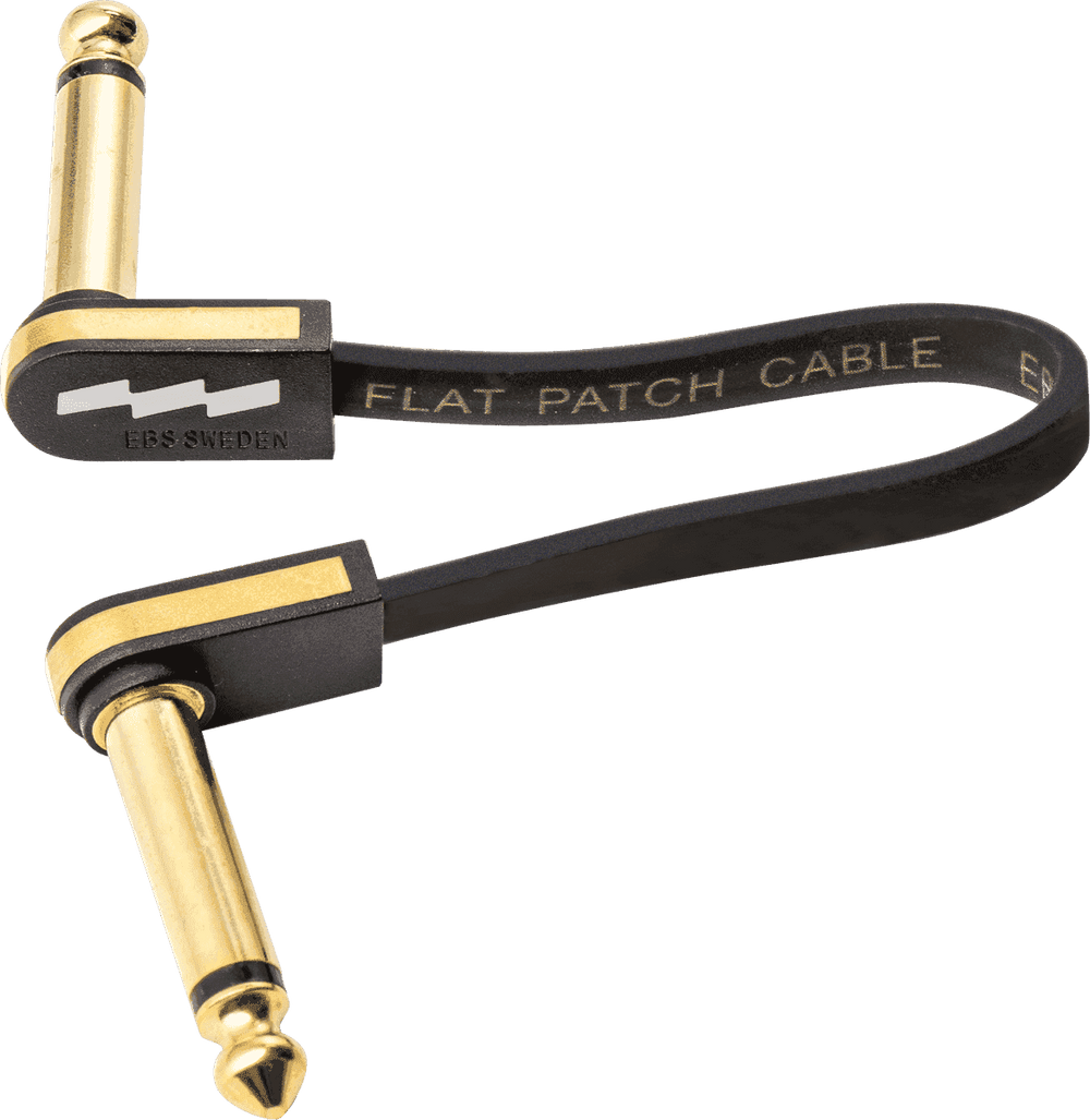 EBS Kompaktes Gold-Gitarren-Patchkabel 10 CM